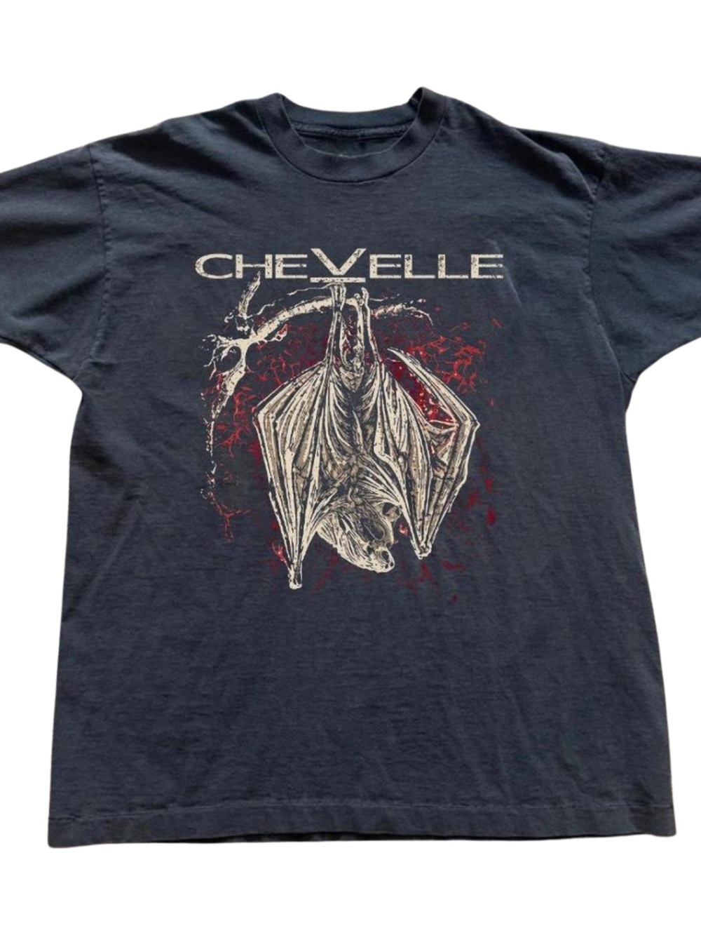 Vintage Black Chevelle Bat Graphic Band T-Shirt